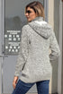 Long Sleeve Button-Up Hooded Cardigans